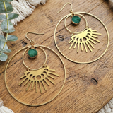 Celestial Quartz Druzy Statement Earrings