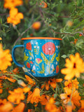 Enamel Coffee & Camp Mug | Garden Buzz | Bees | 16oz