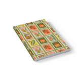 Garden Stamps  Soft Touch Classic Layflat Notebook