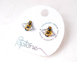 Bee Earrings | Honeybee Insect Bumblebee Studs