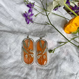 Allium // Stained Glass Resin Earrings