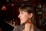 Cherry Garnish Statement Earrings