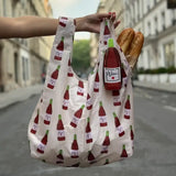 2-in-1 Bag Charm & Reusable Shopper Bag - Avocado