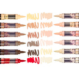 PRO Acrylic Paint Brush Pens - 12 Portrait Colors