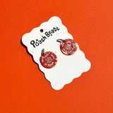 Mini Tomato Slice Earrings