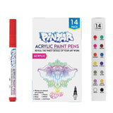 Pintar 14 Pack Fine Point Acrylic Paint Pens with  0.7mm Tip