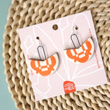 Poppy Block Dangle Earrings