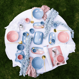 Blue Cereal Bowl 10.2" stoneware ceramic —  Cloud Collection