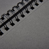 Black Paper DIY Large Sketchbook - 8" x 10.5" - 75 Sheets
