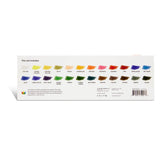 PRO Watercolor Half Pans in Metal Box – 24 Colors & Water Brush Pen