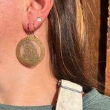 Orbit // stained glass resin earrings