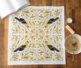 Goldfinch Tea Towel - Bird & Garden Kitchen Towel Decor