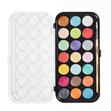Watercolor Paint Set in Case - 21 Pearlescent Colors & Paint Brush