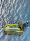 Tinned Fish Candle - Soy Wax Green Tea & Lemongrass 