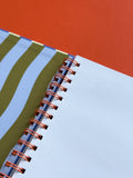 Mediterranean Stripes A5 Dot Grid Notebook