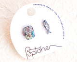 Sardines Canned Fish Marine Earrings