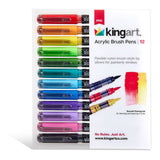 PRO Acrylic Paint Brush Pens - 12 Classic Colors
