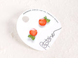 Orange/Clementine Fruit Stud Earrings
