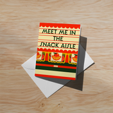 Snack Aisle Soft Touch Greeting Card |