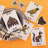 Gray Vines Moth Vinyl Sticker