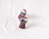 Retro Gumball Machine Stud Earrings