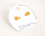 Yellow Cheese Wedge Handmade Cheesy Wisconsin Earrings