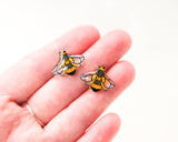 Bee Earrings | Honeybee Insect Bumblebee Studs
