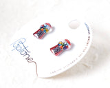 Retro Gumball Machine Stud Earrings