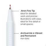 Fine Line Pens - Water-Based Ink - 48 Colors