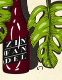 Wine Bottle Print