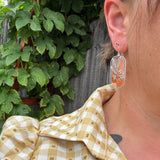 Allium // Stained Glass Resin Earrings