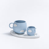 Blue Ball Mug 17oz / 500ml stoneware ceramic — Cloud Collection