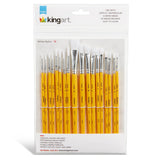 Studio Mixed Media White Nylon Brush Set – 18 pc