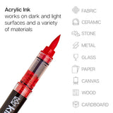 PRO Acrylic Paint Brush Pens - 12 Classic Colors