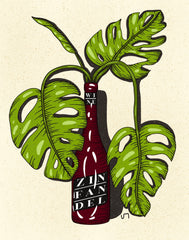 Wine Bottle Print