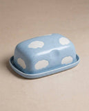 Cloud Blue Butter Dish stoneware ceramic
