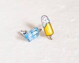 Popsicle Earrings / Colorful Cute Summer Fun Earrings Blue
