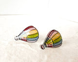 Rainbow Hot Air Balloon Earrings