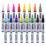 PINTAR Premium Acrylic Paint Pens - 1mm Fine Tip Pens For Rock Painting, Ceramic Glass, Wood, Paper, Fabric & Porcelain, Water Resistant Paint Set, Surface Pen, Craft Supplies, DIY Project (16 colours)