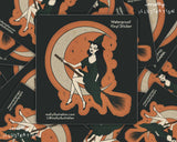 Season of the Witch Retro Style Halloween Vinyl Sticker