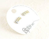 Stick of butter earrings