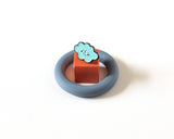 Smiley Cloud Enamel Pin