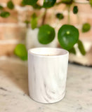 Biophilia: White Marble + Pure Fresh Air Scented Candle