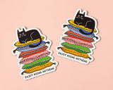 Enjoy Doing Nothing Cat Vinyl Sticker