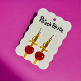 Cherry Garnish Statement Earrings