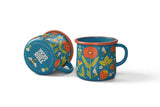 Enamel Coffee & Camp Mug | Garden Buzz | Bees | 16oz