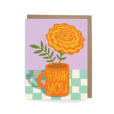 Marigold Thank You Card - Boxed Set of 8 Greeting Cards
