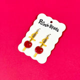 Cherry Garnish Statement Earrings