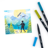 Dual Brush Pen Art Markers: Landscape - 10-Pack