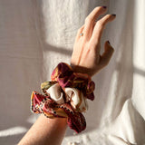 Ethically Made Pattern Satin Scrunchie | Made By Women